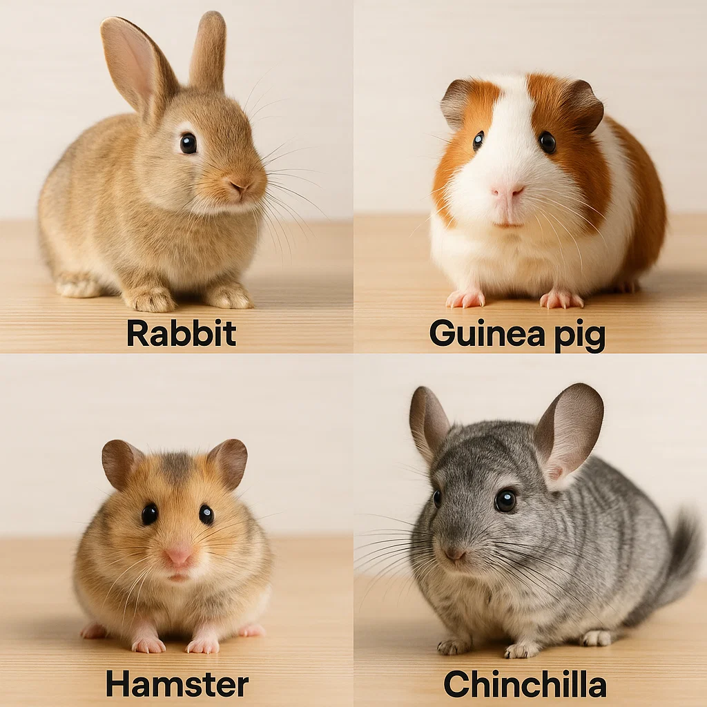 small furry pets lineup