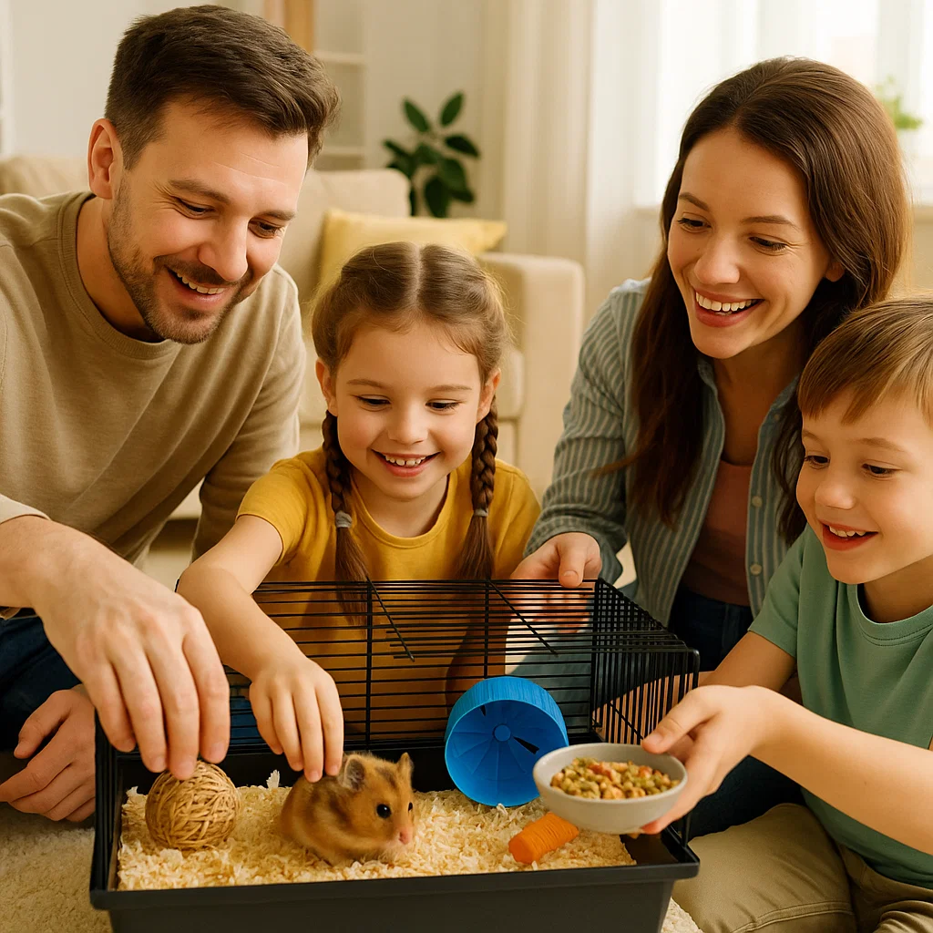 preparing furry pet home