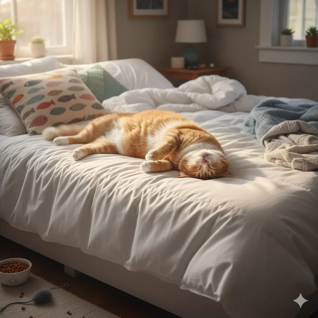 cat-the-sock-thief-or-a-funny-lazy-orange-cat-sleeping-on-its-back-like-a-human