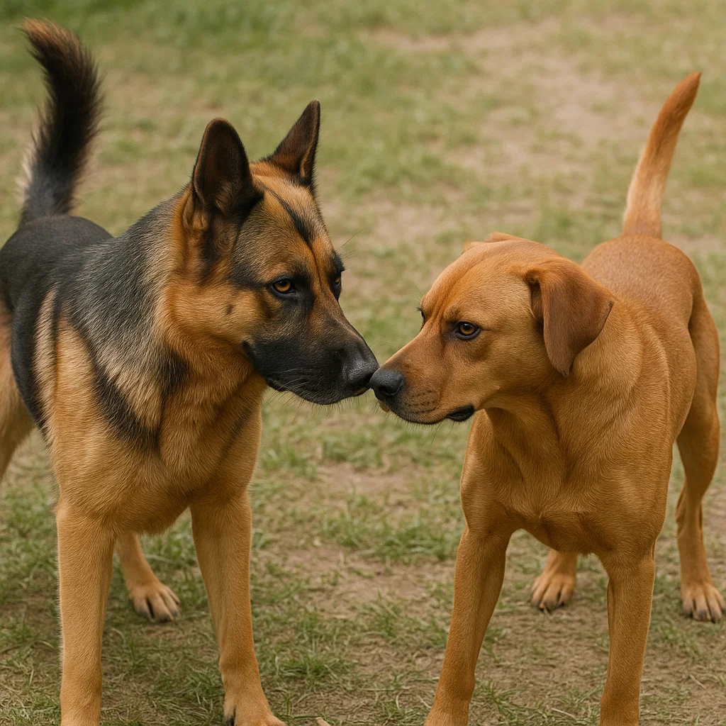 dogs showing early aggression signs
