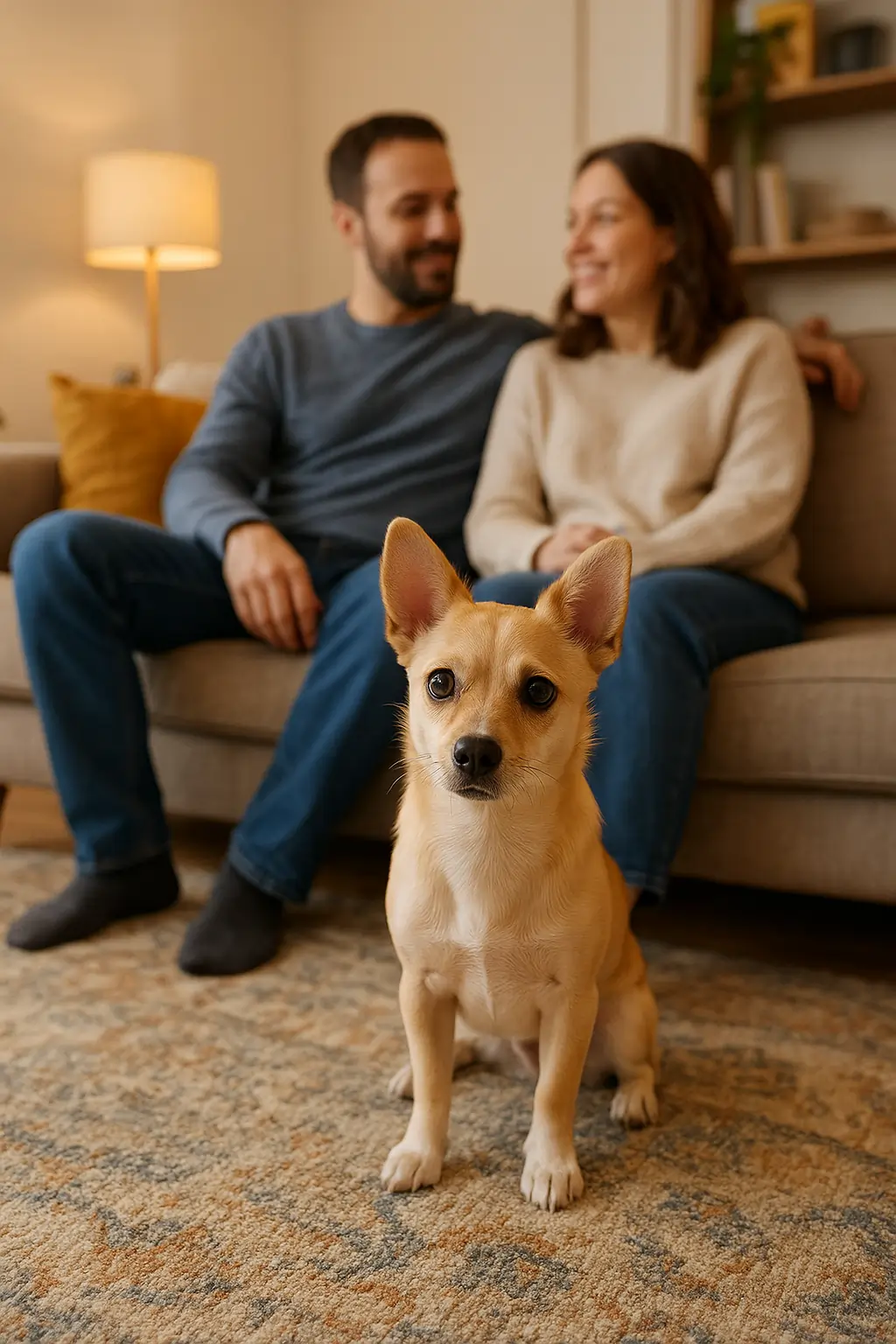 happy-bonding-with-pet-at-home