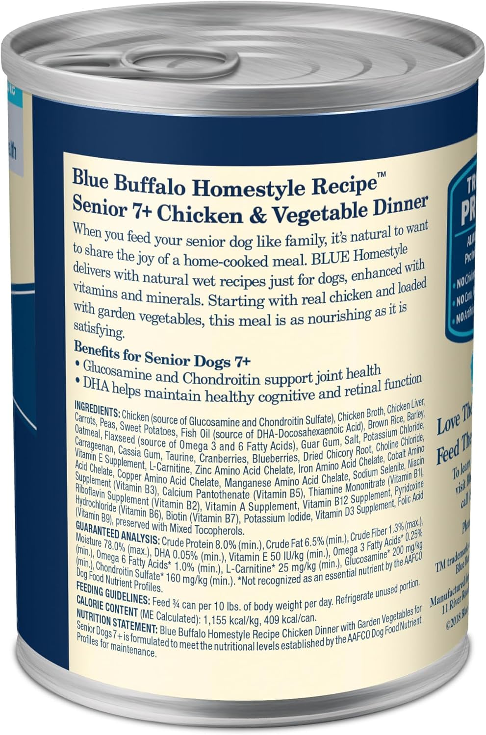 Homestyle Recipe Senior Wet Dog Food, Made with Natural Ingredients, Chicken Dinner with Garden Vegetables, 12.5-Oz Cans (12 Count) - Image 2