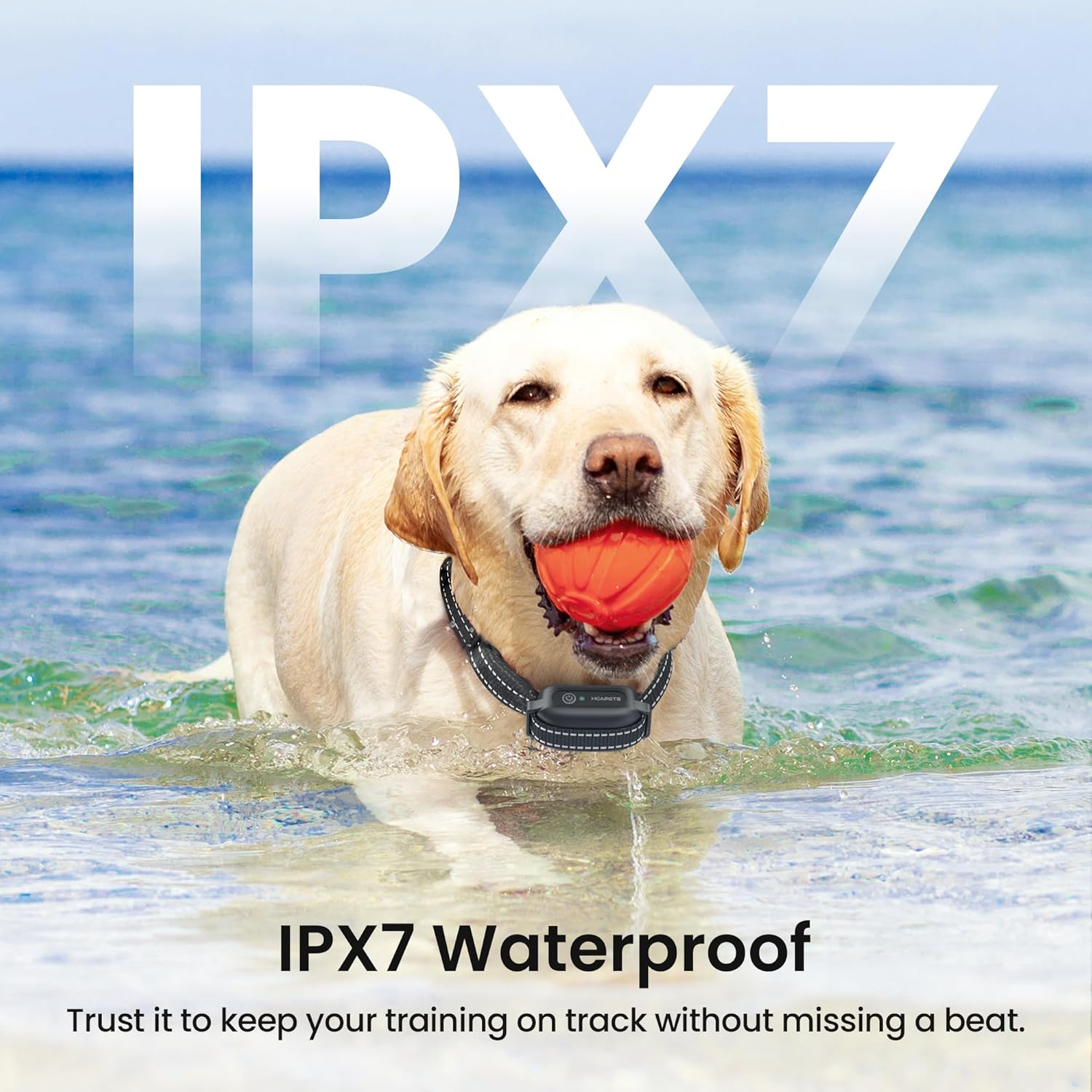 Anti-Tugging Dog Training Collar with Remote Control, Auto Leash Pulling Stop, 3300FT Dog Shock Collars, 3 Training Modes, Beep, Vibration, Static,Ipx7 Rechargeable E-Collar Dogs,Orange - Image 7