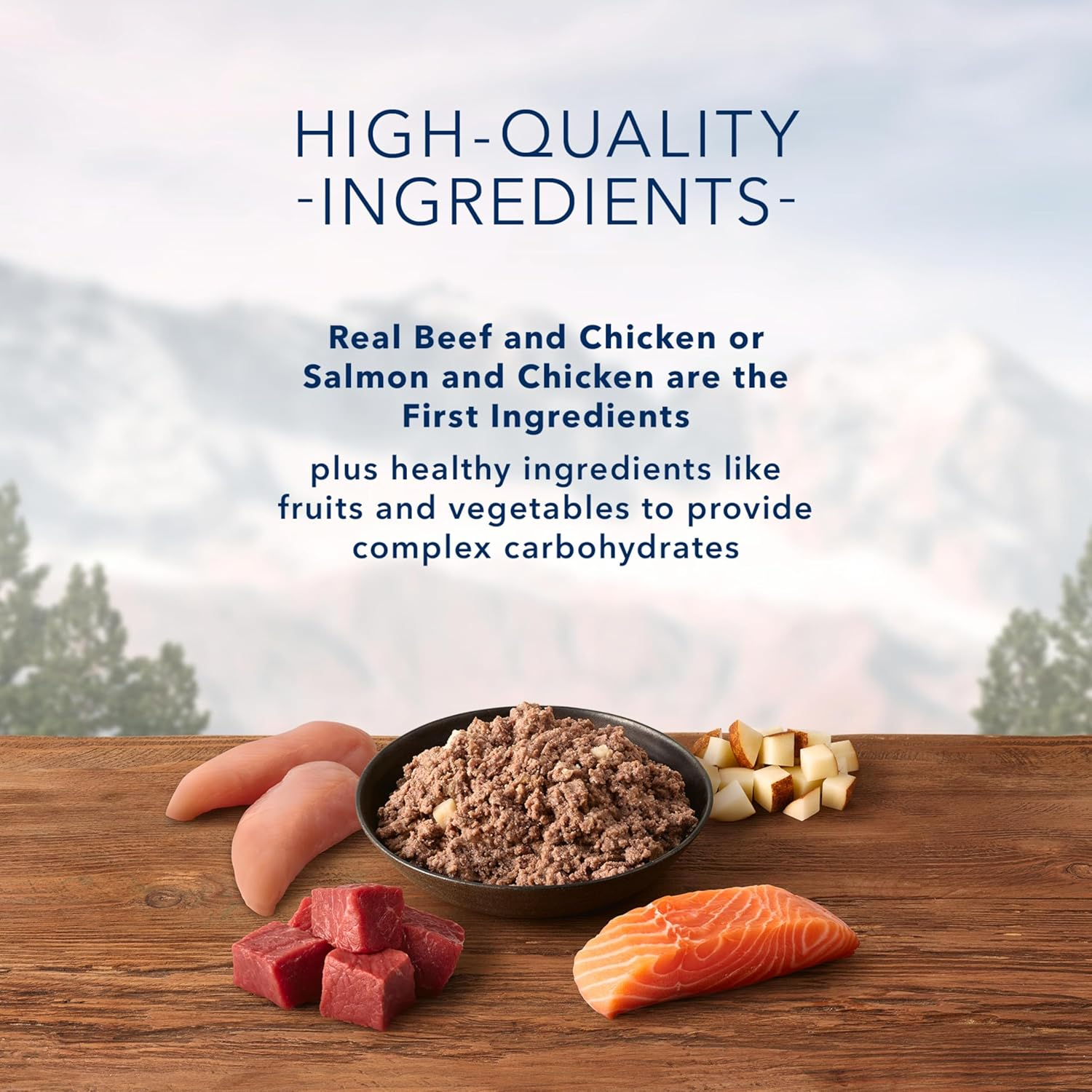 Wilderness High Protein Beef and Chicken & Salmon and Chicken Wet Dog Food Variety Pack for Adult Dogs, Grain-Free, 12.5 Oz Cans (6 Pack) - Image 10