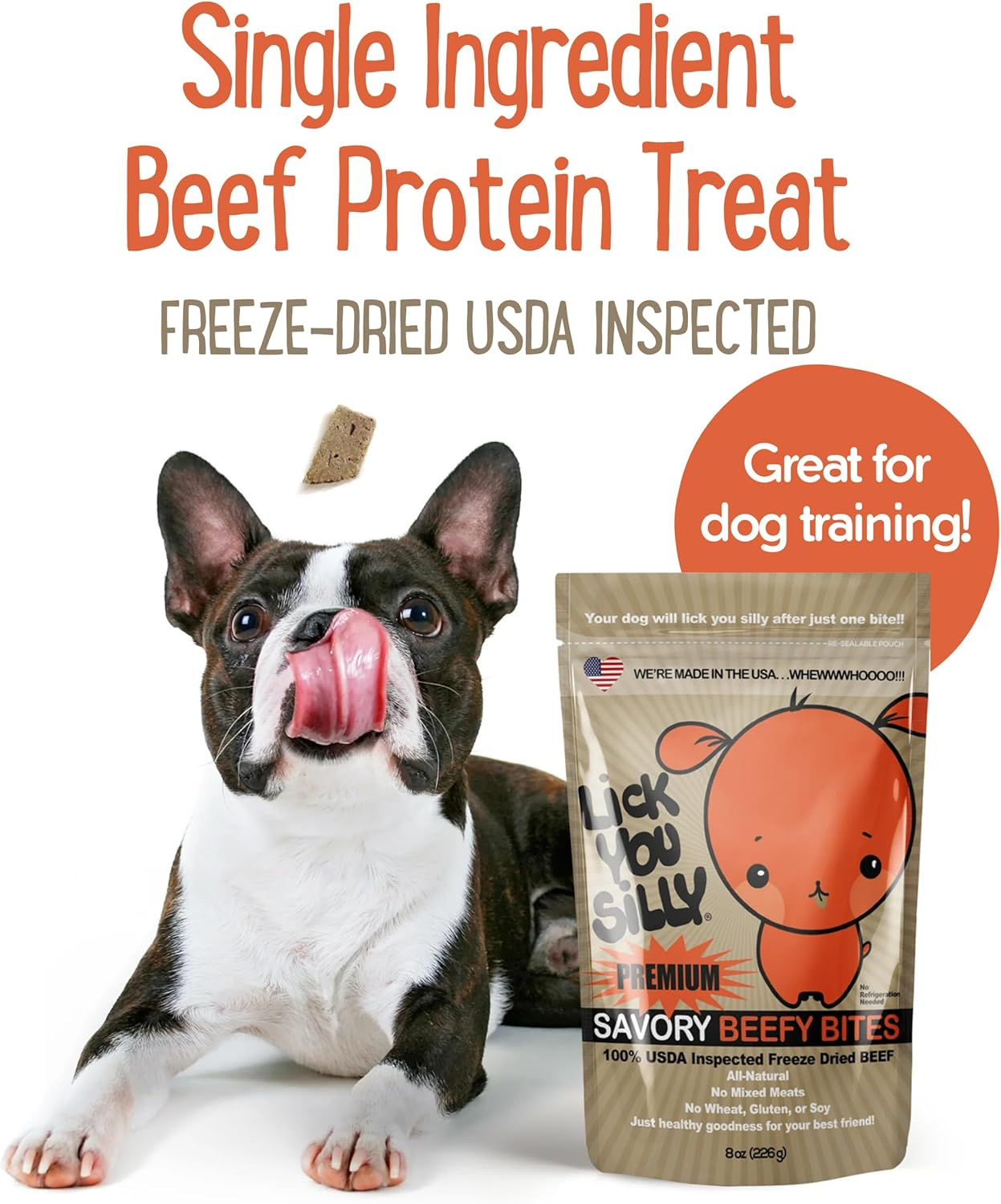 Freeze-Dried Beef Liver Dog Treats | High-Protein Training Snacks for Dogs & Puppies | Grain-Free Pet Treats for Small, Medium, & Large Breeds | Made in the USA - Image 3
