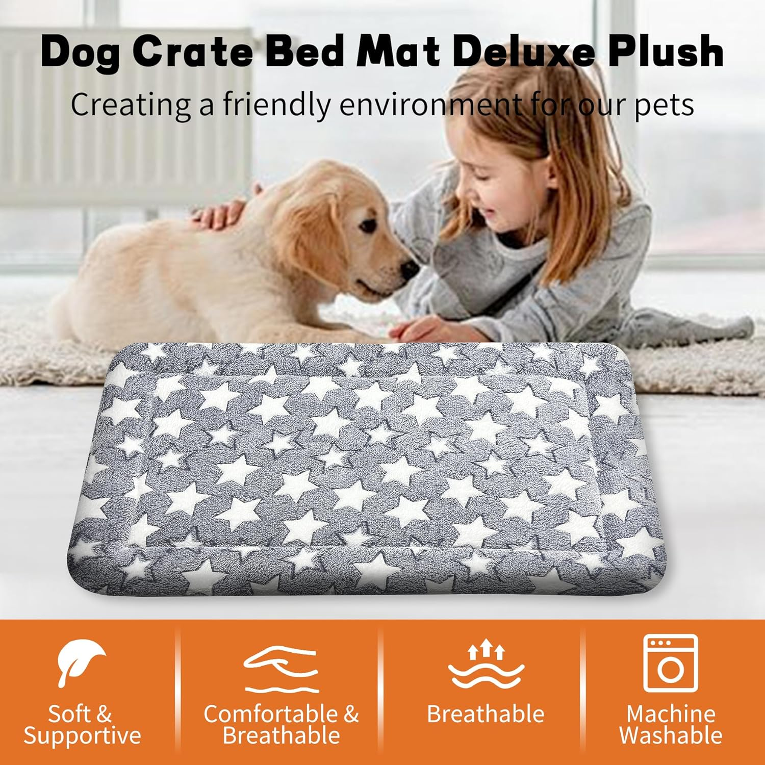 Dog Bed Mat – Soft & Comfortable Dog Kennel Pad for Crate – Durable Crate Bed & Mat for Dogs & Cats – Ideal for Crate, Kennel, and Home Use - Image 5