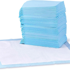 Dog and Puppy Pee Pads, 5-Layer Leak-Proof Super Absorbent, Quick-Dry Surface, Potty Training, Regular (22X22"), 100 Count, Blue & White