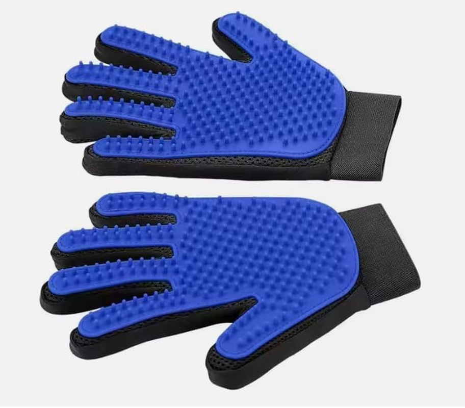 Pet Grooming Glove-Pet Hair Remover Glove- Perfect Pet Cleaning Brush Glove- Perfect Washing Glove Brush of the Dog & Pet for Short and Long Fur - 1 Pack (Right-Hand), Blue - Image 2