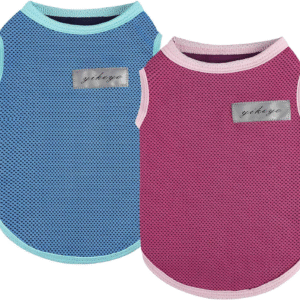 2 Pack Dog Shirts for Small Dogs Girl Boy Sun Protection Quick Dry Vest Summer Dog Clothes Soft Breathable Lightweight Tank Top Cooling Tee Tshirts Cats Sleeveless Outfit