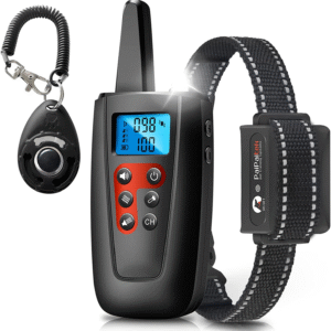 No Shock Dog Training Collar, 3300Ft Range Vibrating Dog Collar, IPX7 Waterproof Dog Training Collar with Remote, Only Sound and Vibration Collar for Training Dogs