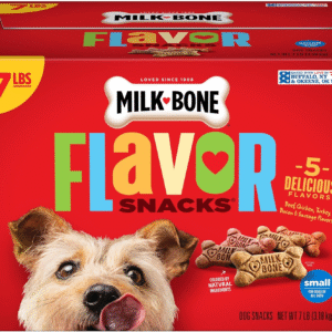 Flavor Snacks Small Dog Biscuits, Flavored Crunchy Dog Treats, 7 Pound Box