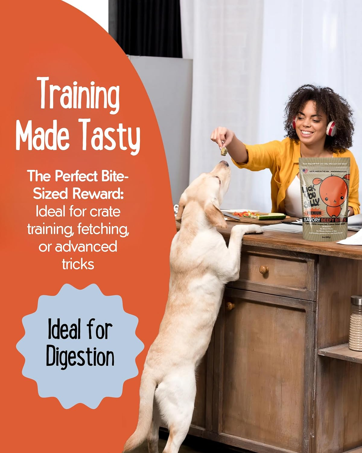 Freeze-Dried Beef Liver Dog Treats | High-Protein Training Snacks for Dogs & Puppies | Grain-Free Pet Treats for Small, Medium, & Large Breeds | Made in the USA - Image 7
