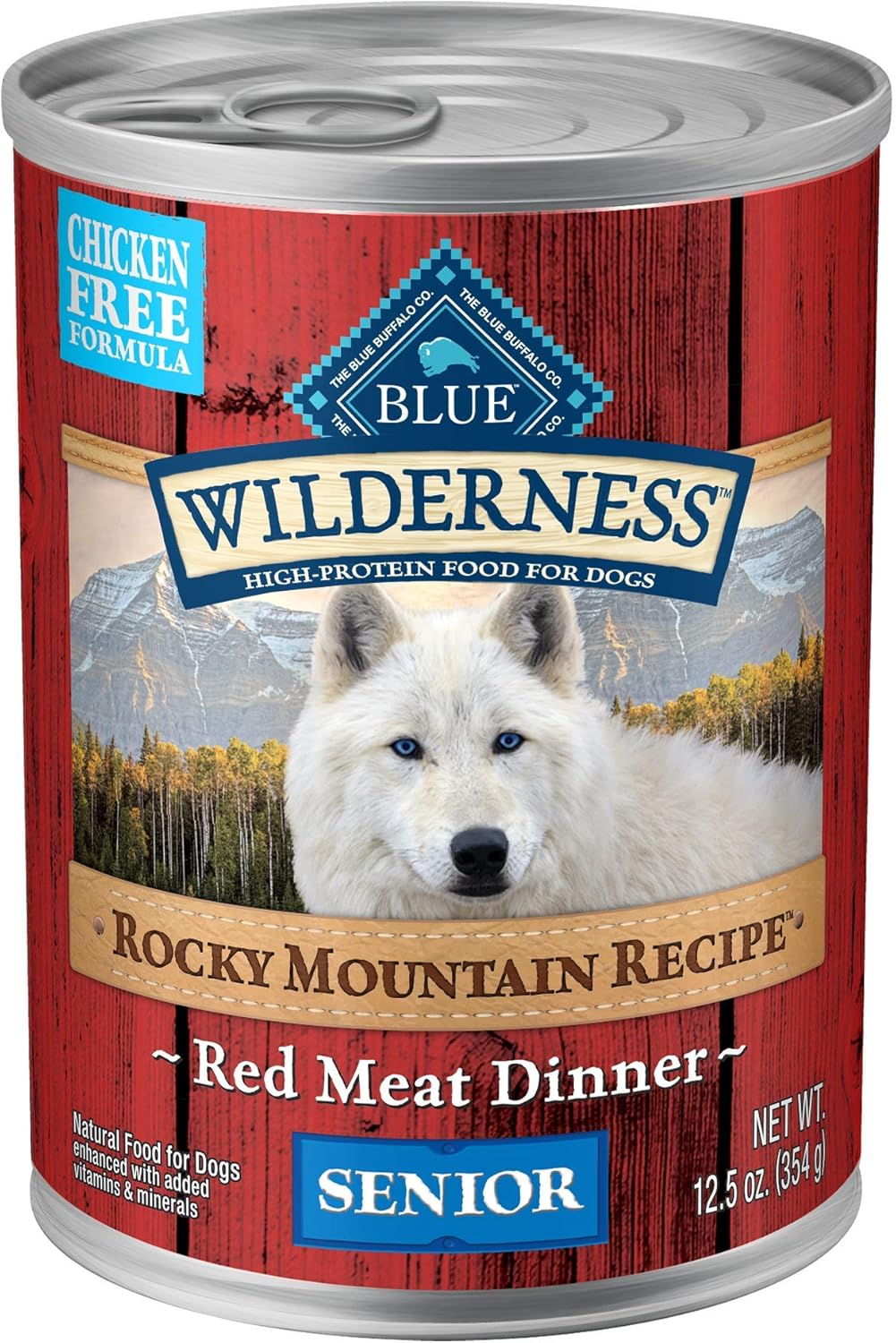 Wilderness Rocky Mountain Recipe Senior Wet Dog Food, High-Protein & Grain-Free, Made with Natural Ingredients, Red Meat Recipe, 12.5-Oz. Cans (12 Count) - Image 11