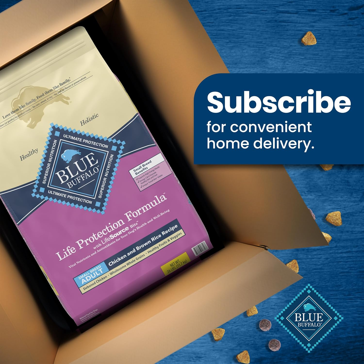 Life Protection Formula Natural Adult Small Breed Dry Dog Food, Chicken and Brown Rice 5-Lb Trial Size Bag - Image 12