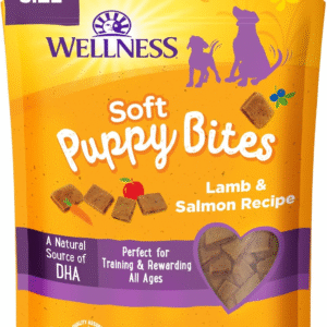 Puppy Treats, Natural, Training Treat, Grain Free, Soft Lamb & Salmon (8 Ounce Bag)