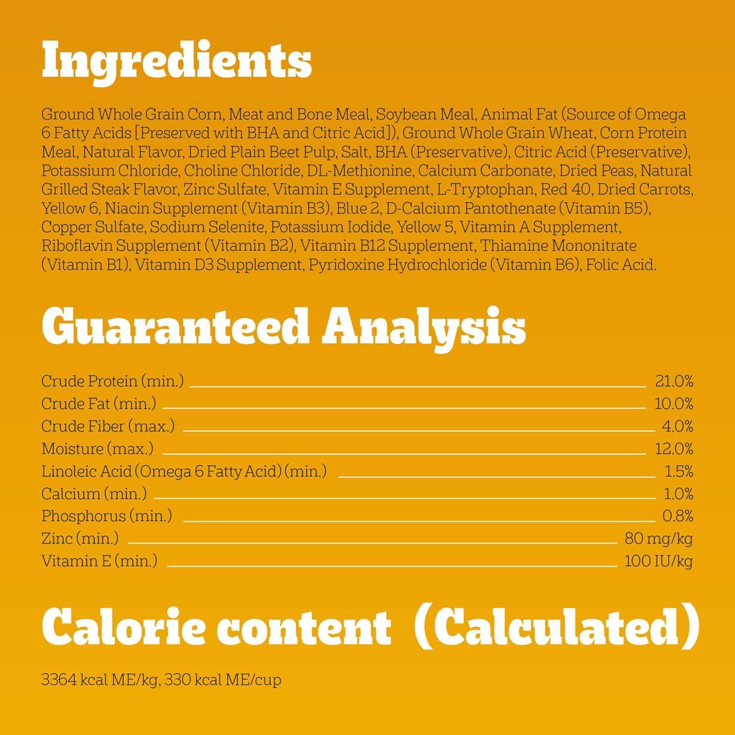 Complete Nutrition Adult Dry Dog Food, Grilled Steak & Vegetable Flavor, 18 Lb. Bag - Image 6