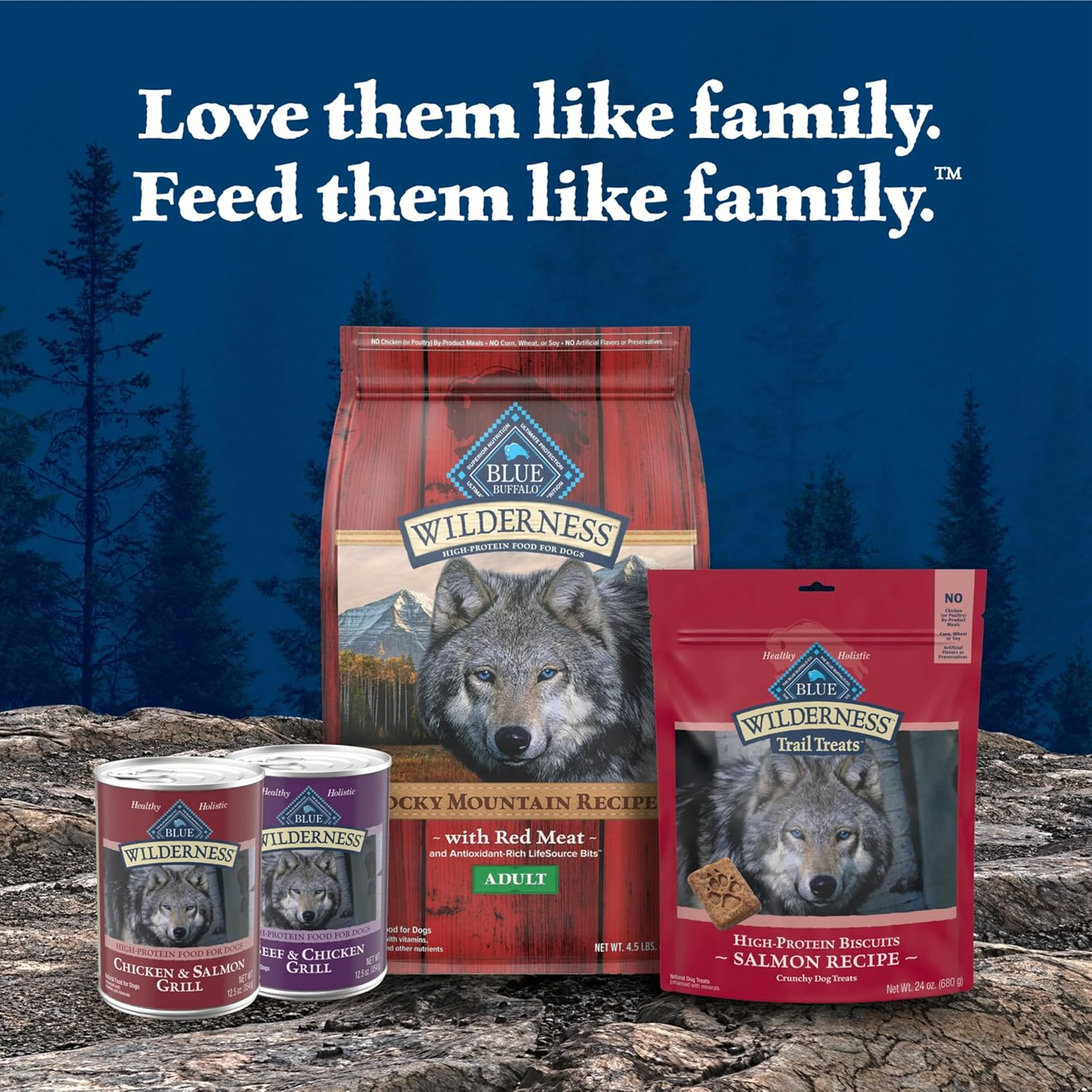 Wilderness High Protein Beef and Chicken & Salmon and Chicken Wet Dog Food Variety Pack for Adult Dogs, Grain-Free, 12.5 Oz Cans (6 Pack) - Image 7
