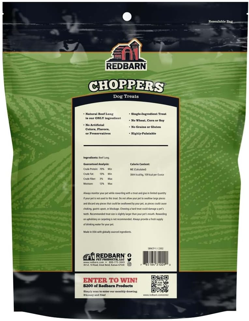 Natural Choppers Beef Lung Chew Treats for Dogs - Premium Made in USA Rawhide-Free Single Ingredient High Protein Low Fat - 9 Oz Bag - Image 8
