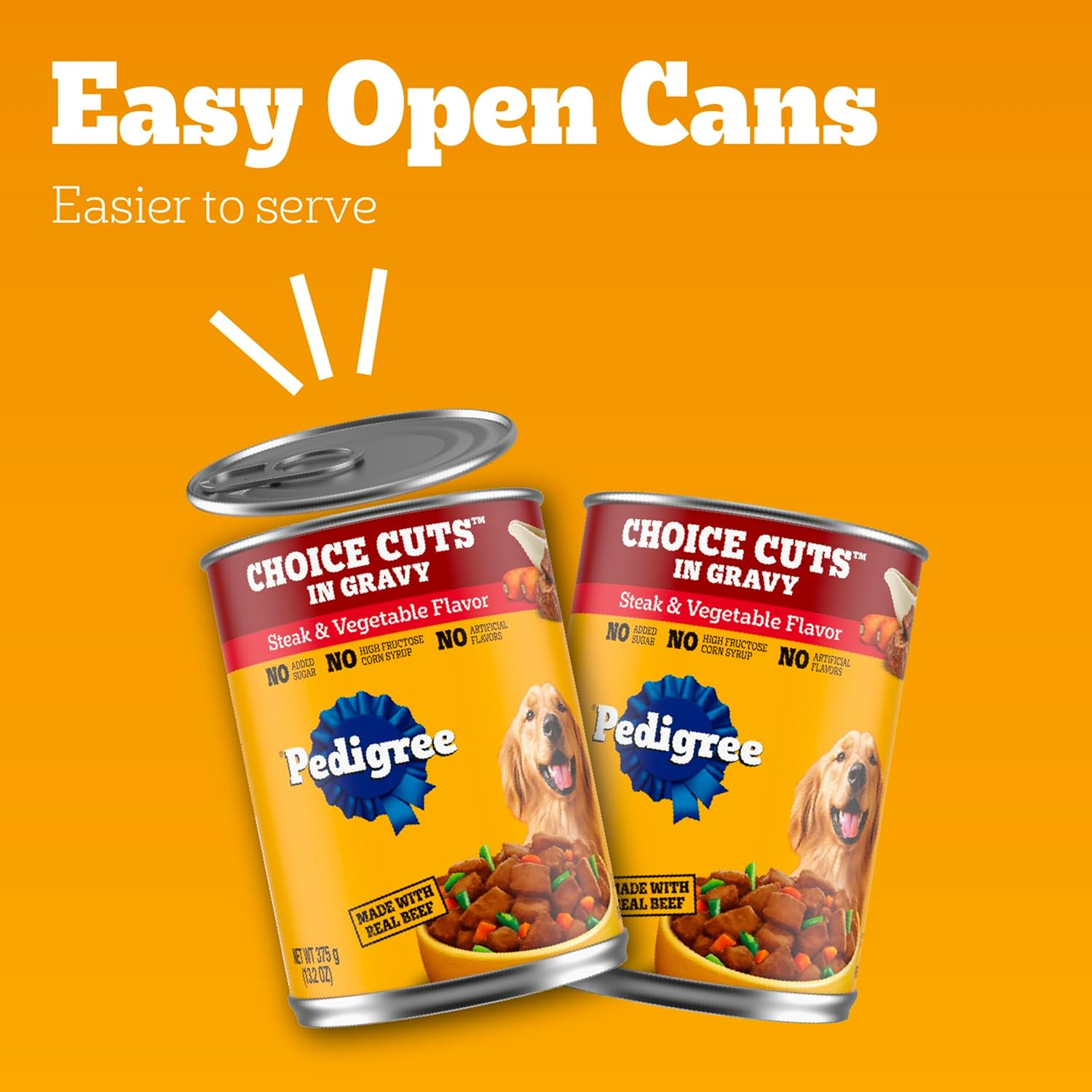 Choice Cuts in Gravy Adult Canned Soft Wet Dog Food, Steak & Vegetable, 13.2 Oz. Cans (12 Count, Pack of 1) - Image 9