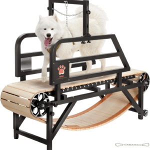 Dog Treadmill for Large/Medium Dogs with Brake, Slatmill with 3 Adjustable Ramps, Doggy Pacer to Unleash Joy, Keep Active & Fit, Supports up to 330 Lbs