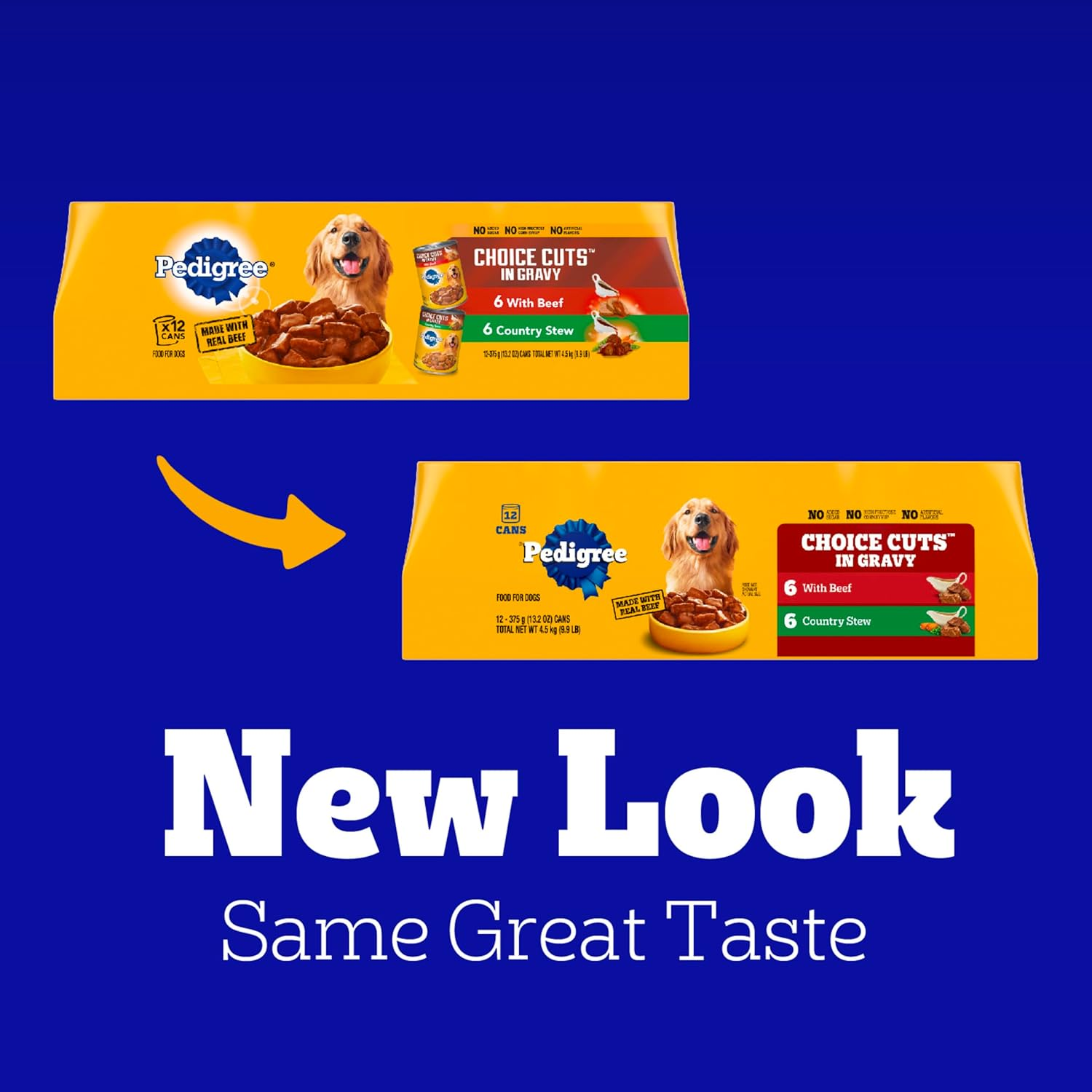 Choice Cuts in Gravy Adult Canned Soft Wet Dog Food, Beef & Country Stew, 13.2 Oz. Cans (12 Count, Pack of 1) - Image 3