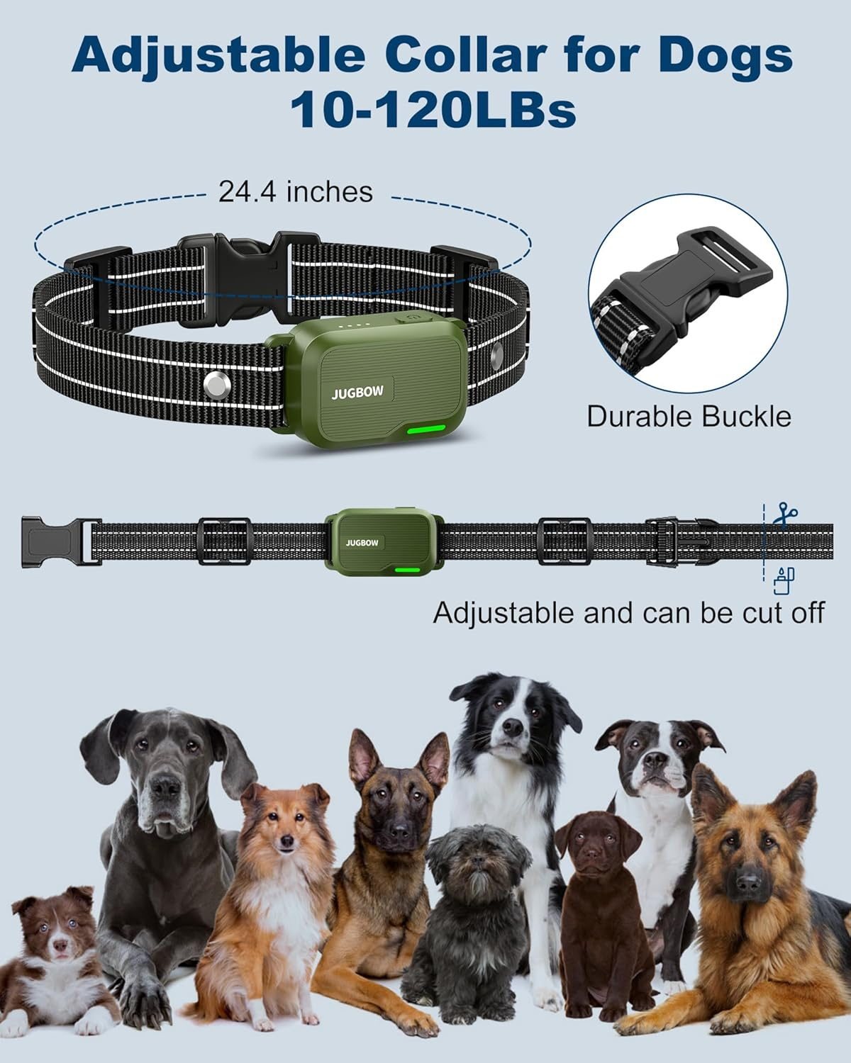 Dog Shock Collar - 4200FT Dog Training Collar with Remote Innovative IPX7 Waterproof with 4 Training Modes, Rechargeable E-Collar for All Breeds - Image 5