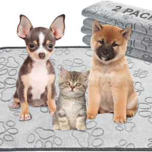 Reusable Puppy Pads, 2 Pack Washable Pee Pads for Dogs, Waterproof Non Slip Wee Wee Pad, Absorbent and Leakproof Training Mats for Potty, Crate, Playpen, Bed, Sofa, 18"X 24"