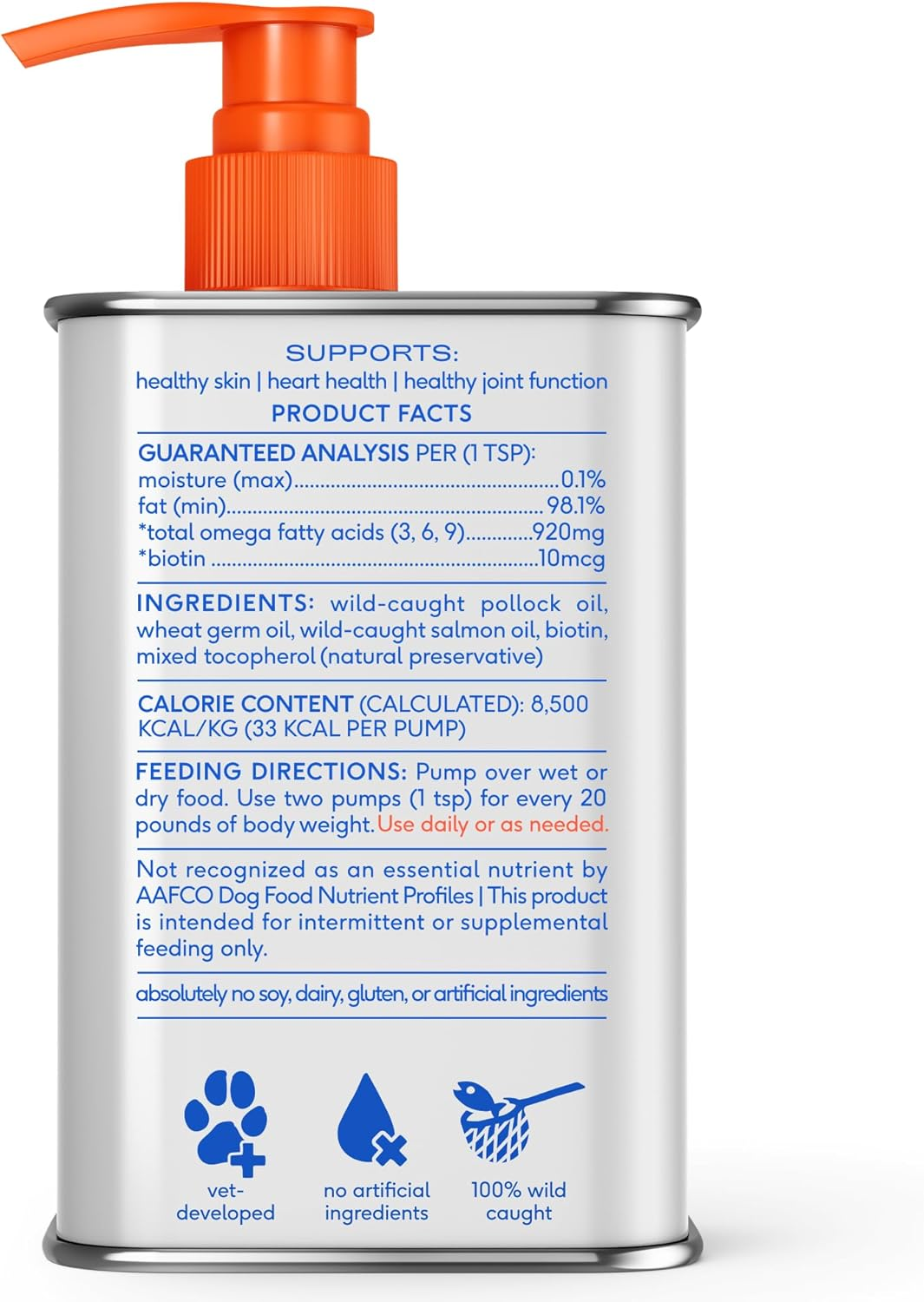 Omega 3 Fish Oil for Dogs & Cats - Promotes Healthy Skin, Shiny Coat, & Strong Joints - Made with Wild Alaskan Salmon Oil for Dogs – Tasty, Fast-Absorbing Omega 3 6 9 Liquid Supplement- 8Oz - Image 9