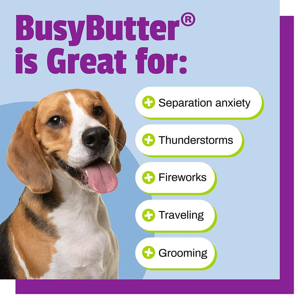 Busybutter Easy Squeeze Calming Peanut Butter for Dogs, 6 Pouches - Great for Treats, Lick Mats, Training, Calming, and Occupier Toys - Image 4