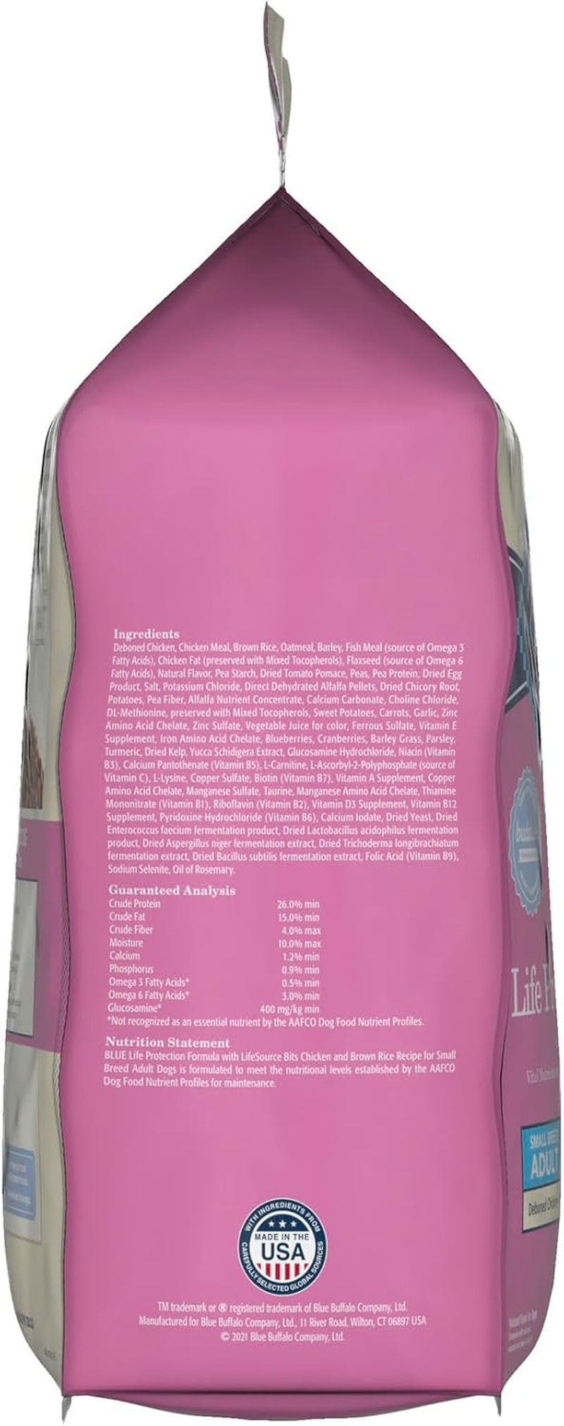 Life Protection Formula Natural Adult Small Breed Dry Dog Food, Chicken and Brown Rice 5-Lb Trial Size Bag - Image 4