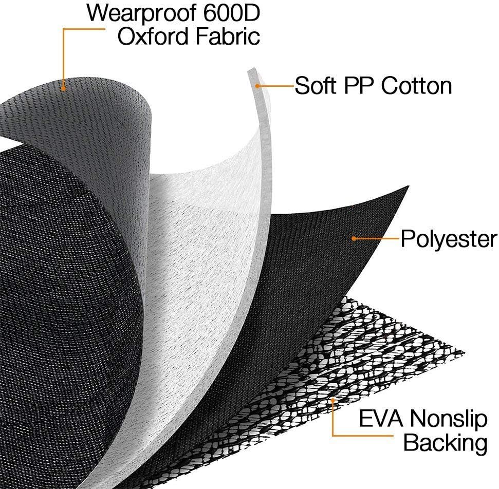 SUV Cargo Liner for Dog Car Seat Cover for Pets Waterproof Cargo Cover Dog Seat Mat for Suvs Sedans Vans with Bumper Flap Protector, Non-Slip, Black 70"X40" - Image 7