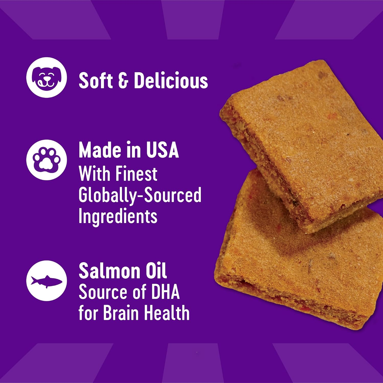 Puppy Treats, Natural, Training Treat, Grain Free, Soft Lamb & Salmon (8 Ounce Bag) - Image 5