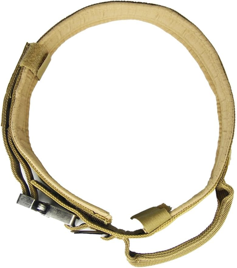 Tactical Dog Harness with Handle, Collar & Leash Set – No Pull Dog Vest with Adjustable Buckles, Reflective Patches & Heavy-Duty Nylon for Medium Dogs (Khaki) - Image 7