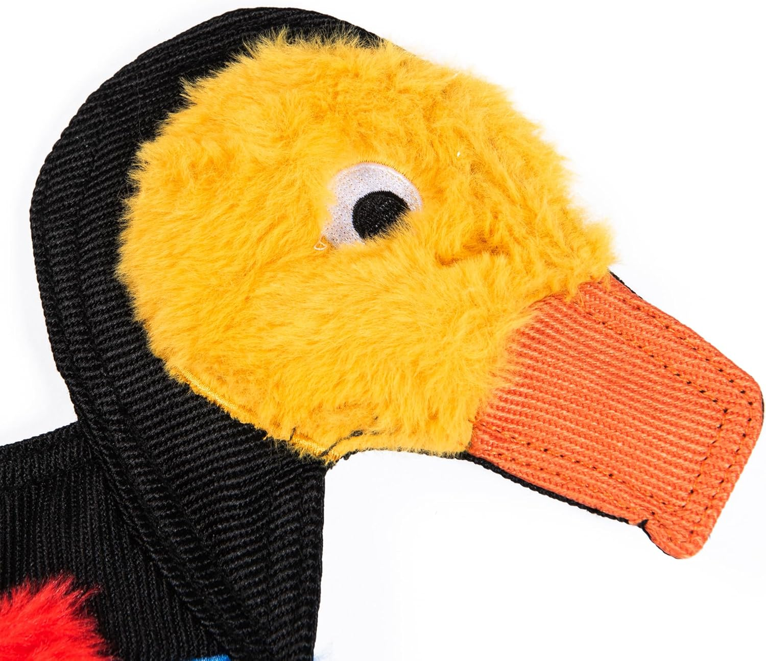 Stuffing-Free Durable Dodo Bird Dog Toy; Stuffingless Toy for Dogs; No Stuffing Dog Toys with Crinkle Sound and Squeaker; Dodo Birdtoy for Dogs in Flat Style Plush - Image 2