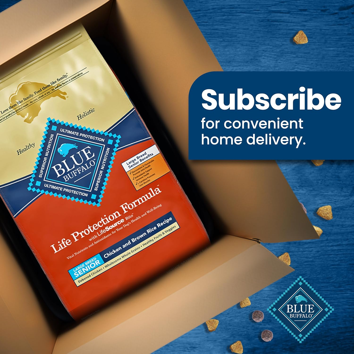 Life Protection Formula Large Breed Senior Dry Dog Food, Promotes Joint Health and Immunity, Made with Natural Ingredients, Chicken & Brown Rice Recipe, 30-Lb. Bag - Image 12