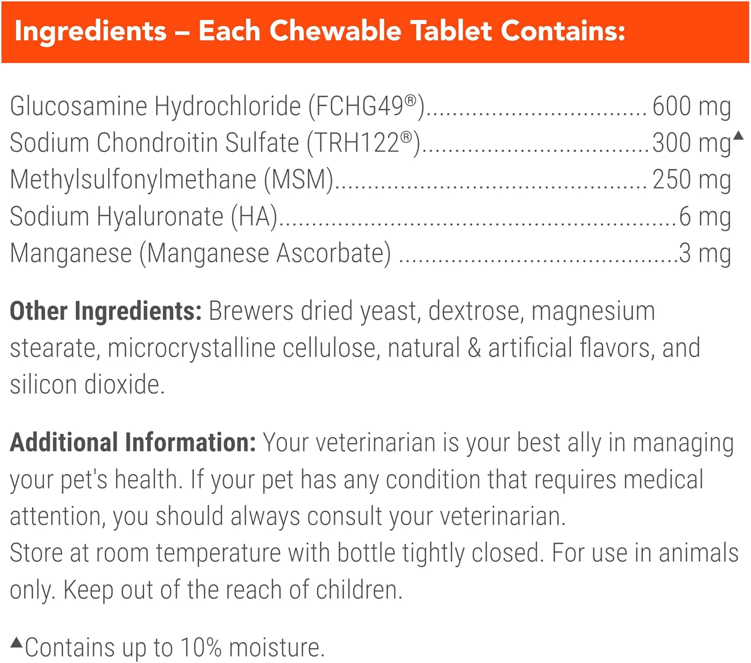 Nutramax Cosequin for Dogs Joint Health Supplement, Contains Glucosamine for Dogs, plus Chondroitin, MSM and HA, Supports Healthy Joints, Chewable Tablets, 75 Count - Image 6
