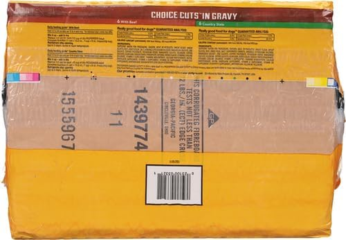 Choice Cuts in Gravy Adult Canned Soft Wet Dog Food, Beef & Country Stew, 13.2 Oz. Cans (12 Count, Pack of 1) - Image 5