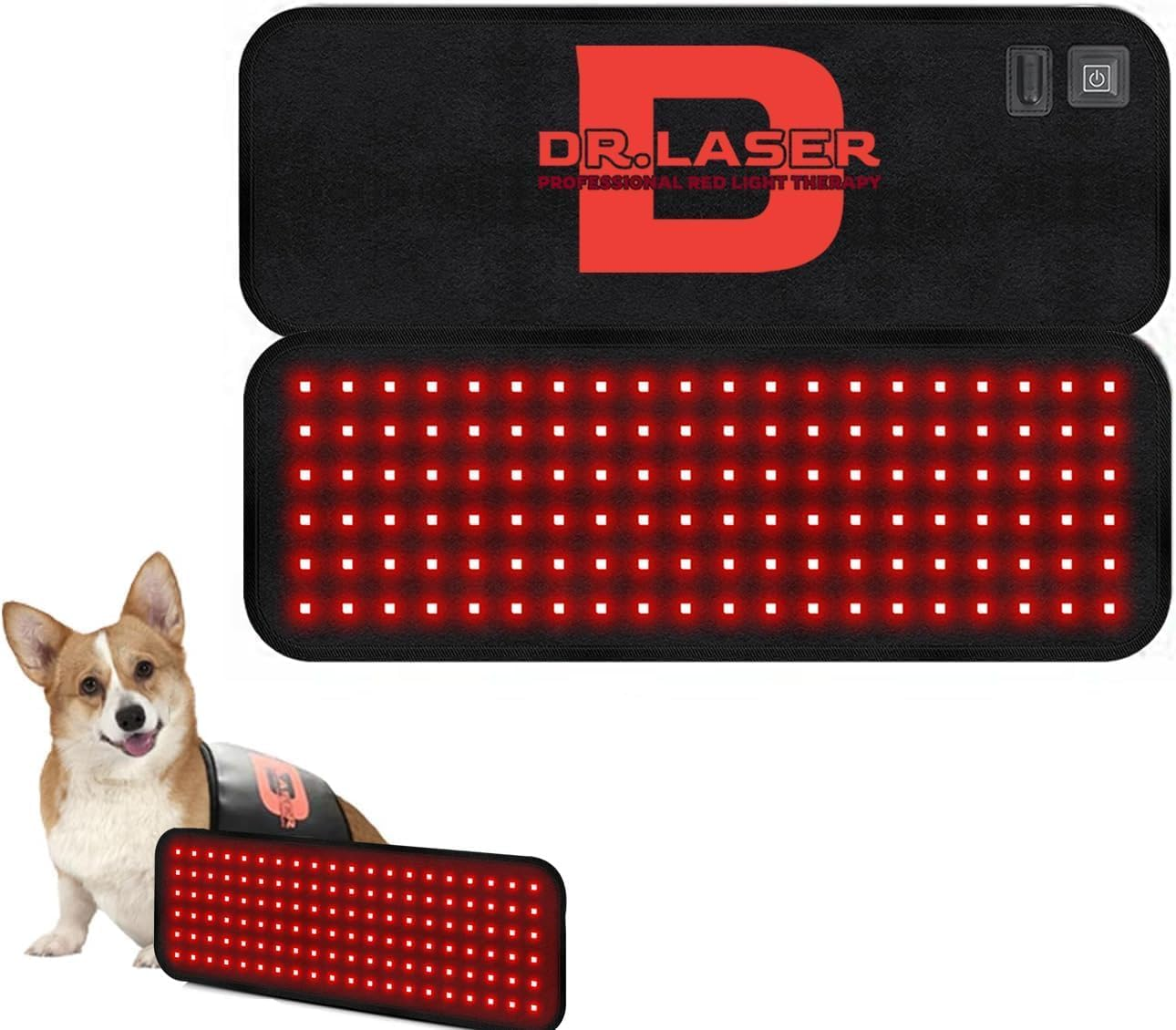 Red Light Therapy Belt for Pets, Portable Red Light Therapy for Dogs,Wearable Red Infrared Light Therapy Devices for Dogs Tissue Repair, Joint & Back Pain