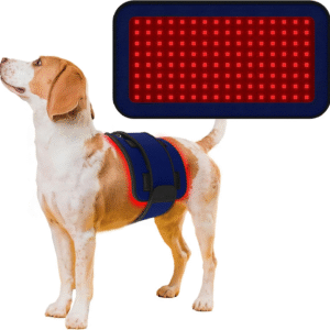 Red Infrared Light Therapy Belt for Pets Pain Relief, Portable Wearable Cold Laser Therapy Device for Dogs Tissue Repair, Joint & Back Pain