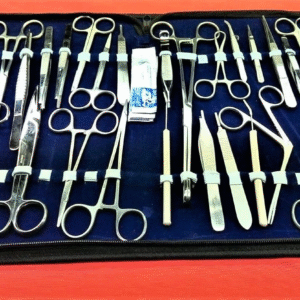 Premium USA 157 Pieces Instruments KIT Veterinary Scissors Forceps Needle Holder Scalpel Handel Stainless Steel All in ONE