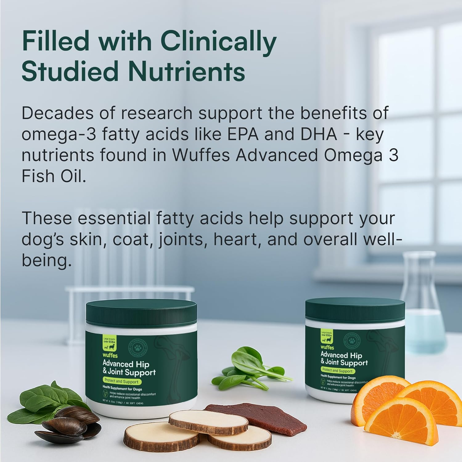 Chewable Dog Hip & Joint Supplement - Glucosamine & Chondroitin Chews - Dog Joint Supplements & Vitamins - Extended Joint Care (Large Breed (Over 65 Lbs), 60 Chews (Pack of 2)) - Image 3