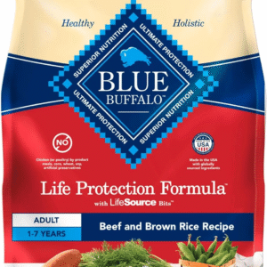 Life Protection Formula Adult Dry Dog Food, Helps Build and Maintain Strong Muscles, Made with Natural Ingredients, Beef & Brown Rice Recipe, 5-Lb. Bag