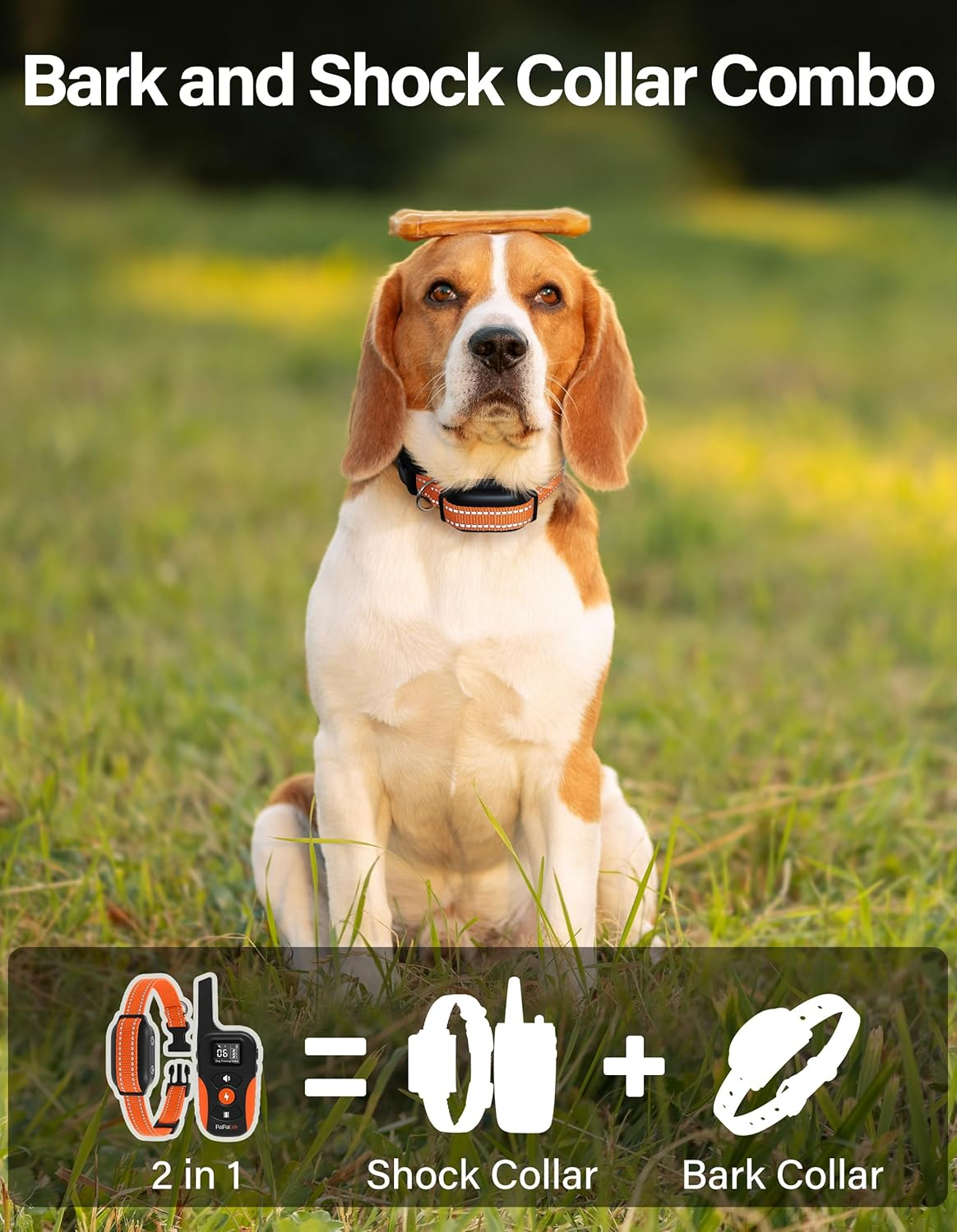 Bark Activated Shock Collar with Remote - Automatic Bark and Training Collar Combo 3300Ft Range, Bark Shock Collar for 40-150Lbs Medium Large Dogs - IPX7 Waterproof - Image 8