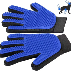 Pet Grooming Glove-Pet Hair Remover Glove- Perfect Pet Cleaning Brush Glove- Perfect Washing Glove Brush of the Dog & Pet for Short and Long Fur - 1 Pack (Right-Hand), Blue