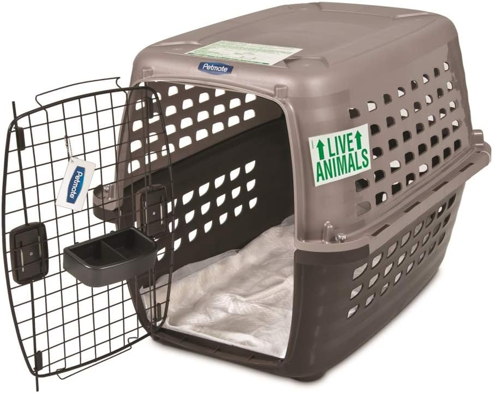 Vari Dog Kennel - Portable Dog Carriers & Crates for Large Dogs, Airline-Friendly, Durable Plastic, Pet Carrier for Home and Travel, 36 Inches, Taupe and Black, with Travel Kit - Image 6