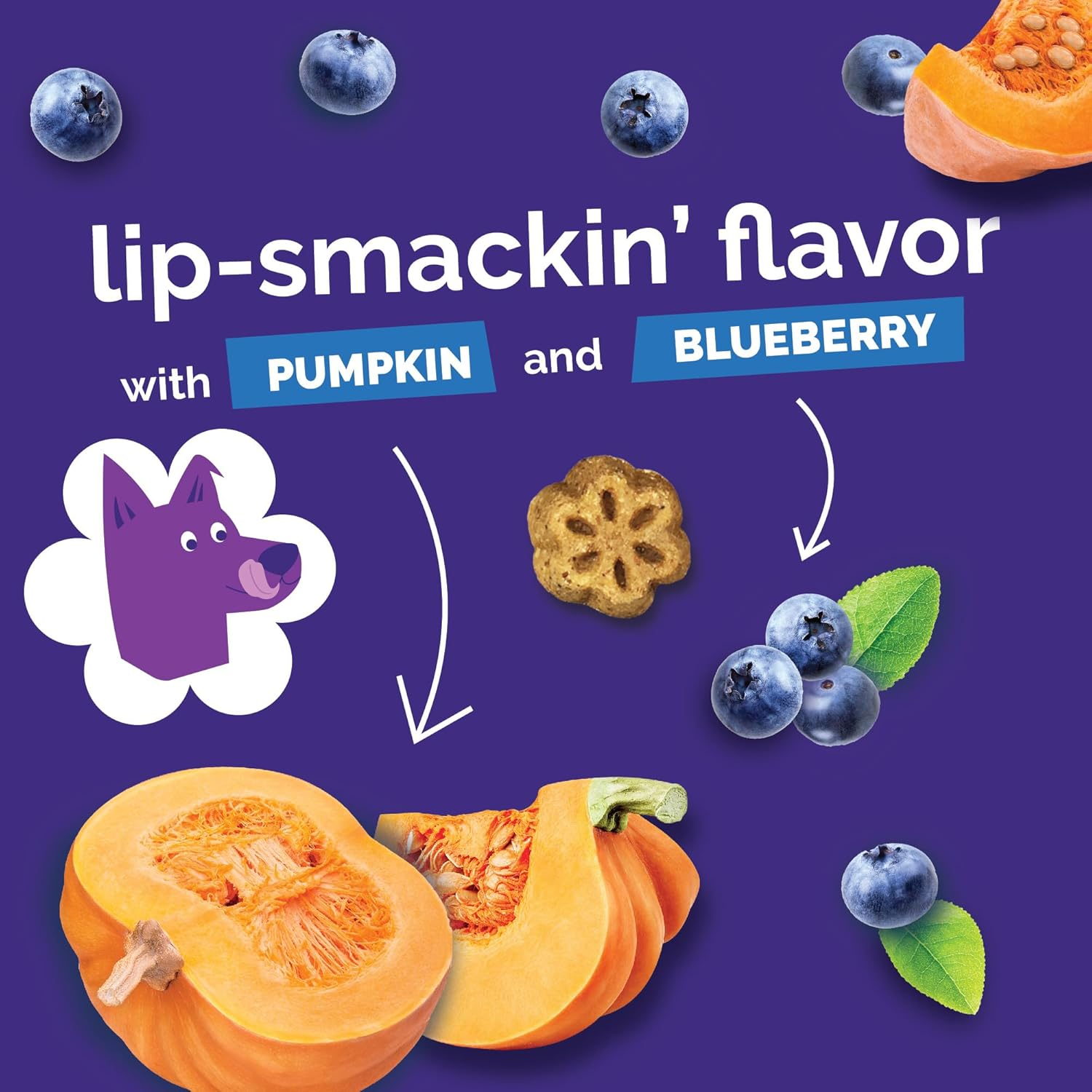 Skinny Mini Dog Treats, Healthy Pumpkin Treat for Dogs, Low Calorie & Delicious, Puppy Training, No Wheat, Corn or Soy, Made in the USA, Pumpkin and Berry Flavor, 5Oz - Image 8