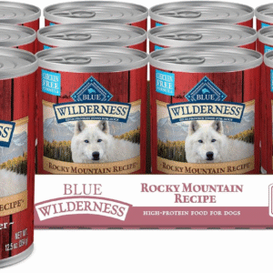 Wilderness Rocky Mountain Recipe Senior Wet Dog Food, High-Protein & Grain-Free, Made with Natural Ingredients, Red Meat Recipe, 12.5-Oz. Cans (12 Count)