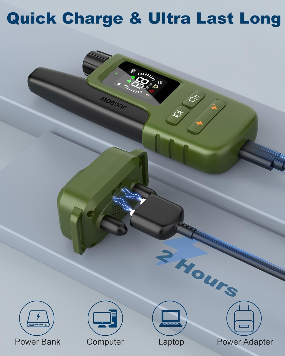 Dog Shock Collar - 4200FT Dog Training Collar with Remote Innovative IPX7 Waterproof with 4 Training Modes, Rechargeable E-Collar for All Breeds - Image 6