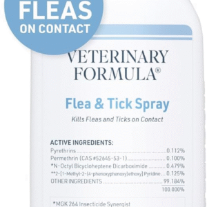 Flea and Tick Spray for Dogs, 8 Oz – Easy-To-Use Dog Flea Spray, Kills on Contact, Prevents Egg & Larval Development for 14 Weeks