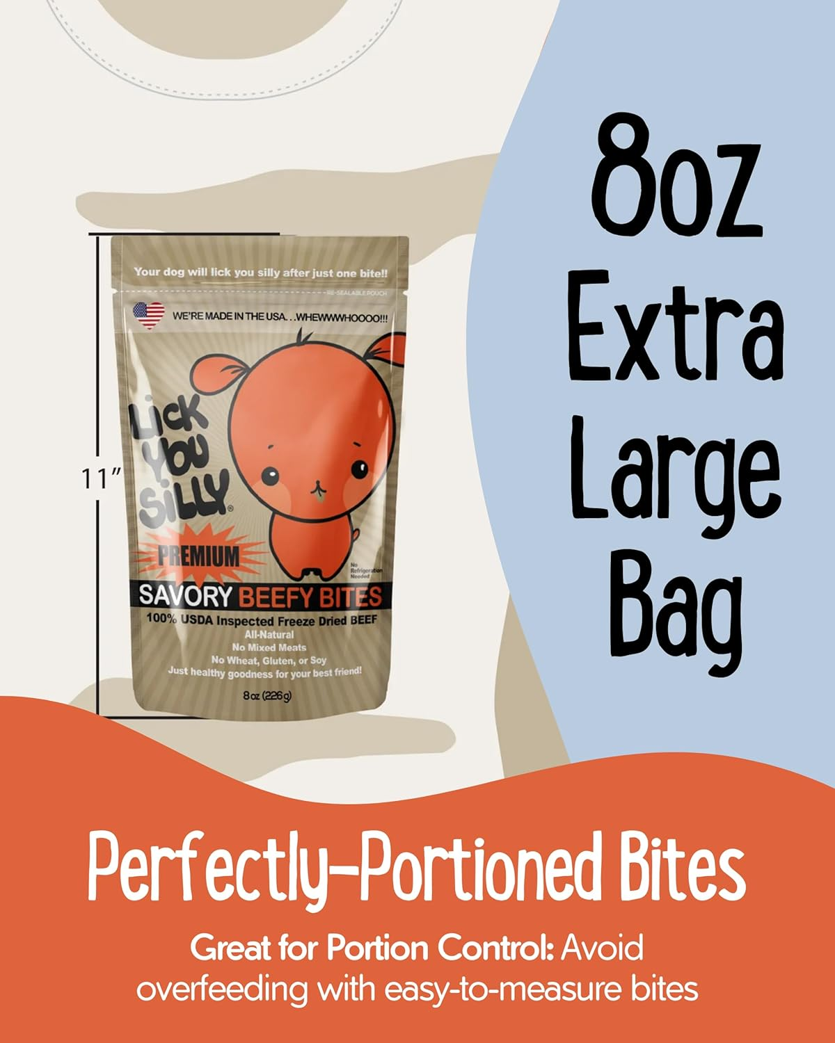 Freeze-Dried Beef Liver Dog Treats | High-Protein Training Snacks for Dogs & Puppies | Grain-Free Pet Treats for Small, Medium, & Large Breeds | Made in the USA - Image 8